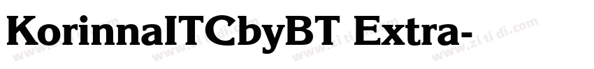 KorinnaITCbyBT Extra字体转换